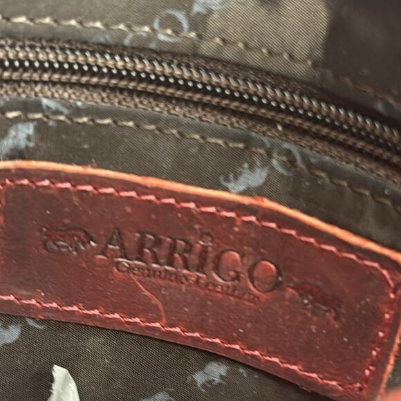 NWT Arrigo red leather Crossbody bag - Picture 5 of 7